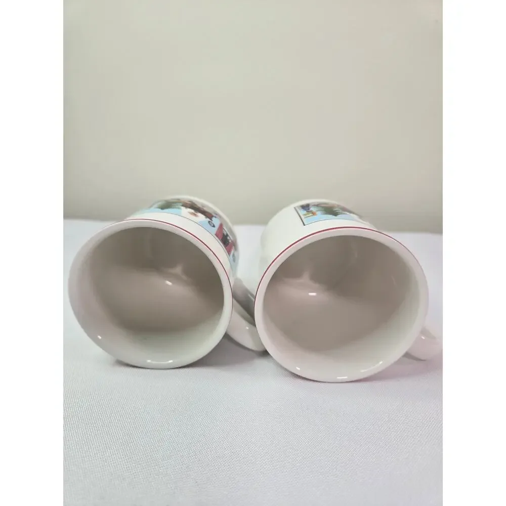 Villeroy and Boch Naif Christmas Cups Set of 2 Luxembourg Vitro Porcelain